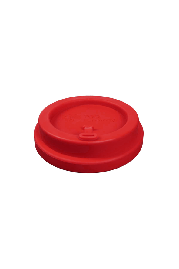 Couvercle en silicone alimentaire SOLO TEA - Rouge Feu